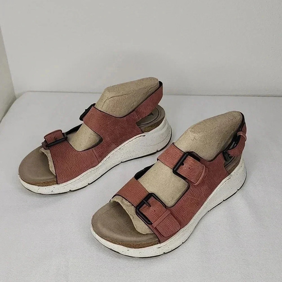 Bionica Olin-Dessert Rose Slingback Wedge Sandals size 9.5 - Picture 3 of 12